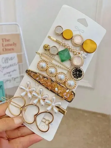 Set De Pinzas Para El Cabello Para Mujer, Bonitos Accesorios