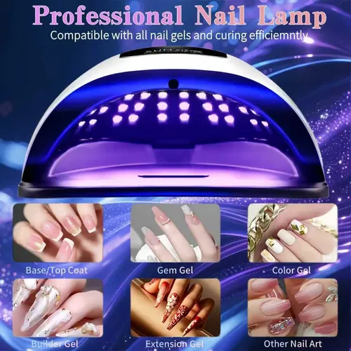Secador De Uñas Led Uv 320w Profesional Con Sensor Y Timer