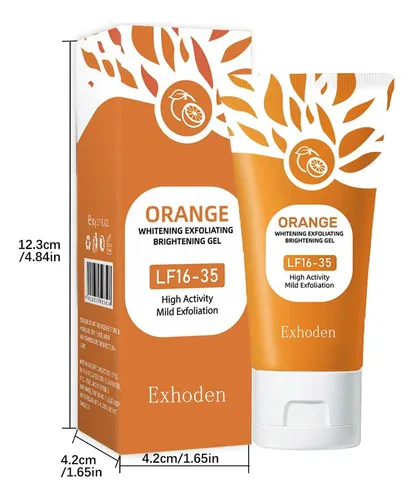 Orange Exfoliating Gel Scrub For Face, Moisturizing Orange 1.7 Fl Oz (pack Of 3)