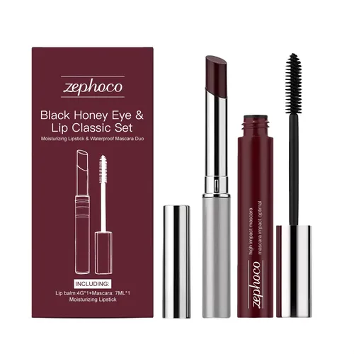 Set De Brillo Hidratante Zephoco Black Honey Eye & Lip Class Black Honey
