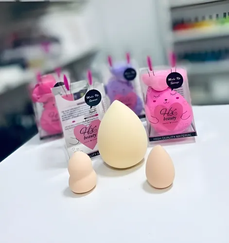 Make Up Esponja Maquillaje Blender Hy Beauty 3 Piezas