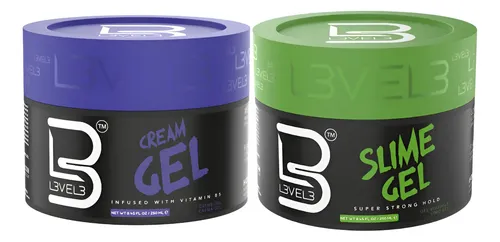 Level 3 Slime Gel Fijador Fuerte F3 + Gel Crema 250ml