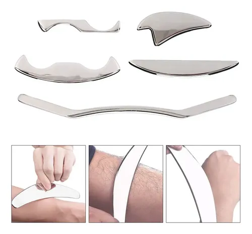 L Juego De 5 Herramientas De Masaje De Raspado Gua Sha Qq