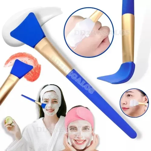 Brochas Pinceles De Silicona Para Mascarilla Makeup Espatula