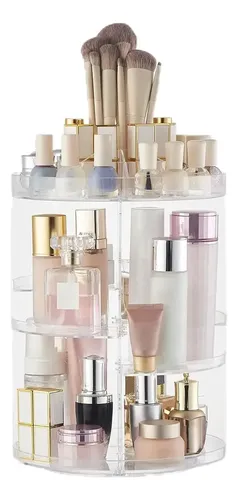 Organizador Acrílico Giratorio De 360 Grados Para Maquillaje