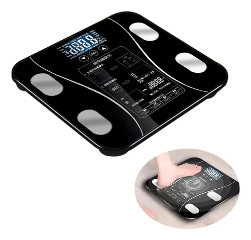 Balanza Digital Inteligente Personal Bluetooth 180kg Color Negro