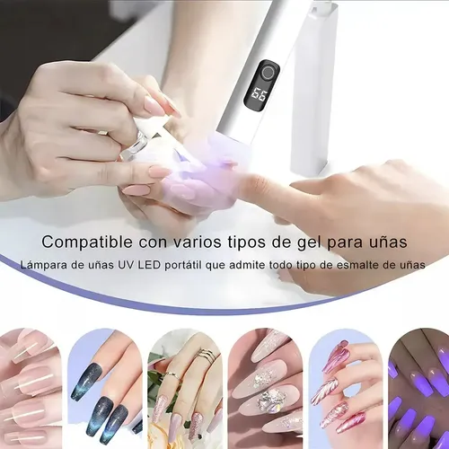 Mini Led Uv Secador Uñas Recargable Usb Portatil