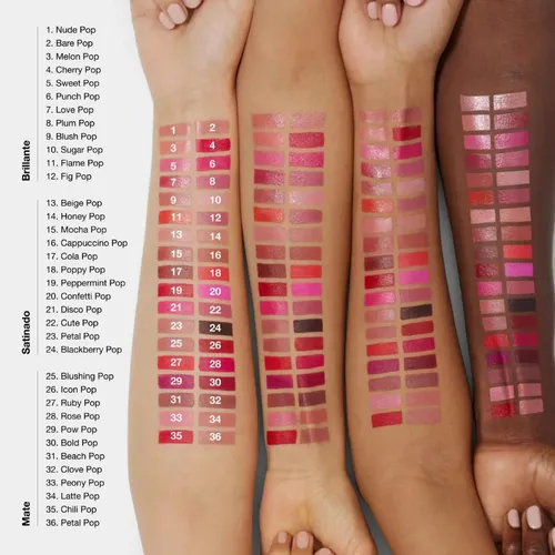 Labial Clinique Pop Longwear Lipstick Blush Pop