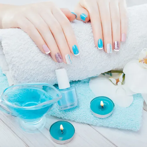 30pcs Pegatinas Adhesivas Para Uñas, Arte De Uñas, Media Lun