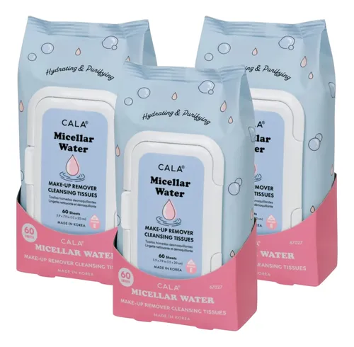 Toallitas Desmaquillantes Cala, Agua Micelar, 60 Láminas