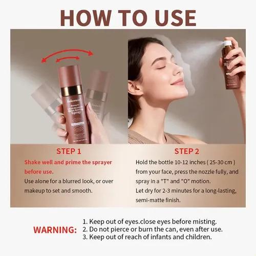 Spray Fijador De Maquillaje De Larga Duración Z M .