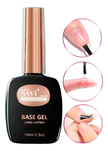 Base Coat Navi 10ml. Uñas Uv/led Semipermanente, Manicura