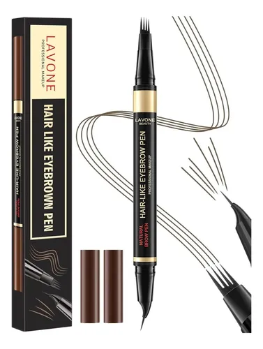 Lápiz De Cejas 2 En 1 Lavone Microblading Resistente Agua