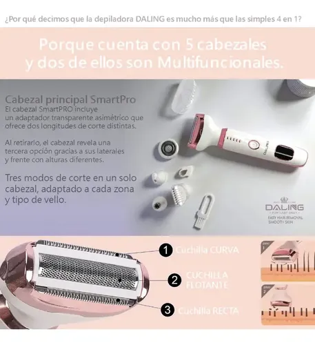 Depiladora Eléctrica 5 En 1 Y 1 Depiladora Cejas Mujer Cejas