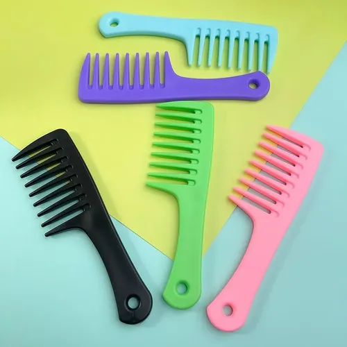 F= Peine Bolsillo Dientes Anchos Antiestático Rizado Niño