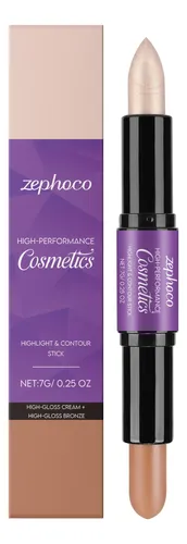 Crema Iluminadora Y Barra De Contorno 2 En 1 Zephoco