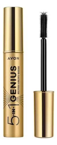 Máscara de pestañas Avon Genius Multibenefit, 10 ml, color negro