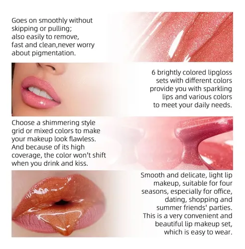 Set De Maquillaje Moderno Glossy Lip Lab