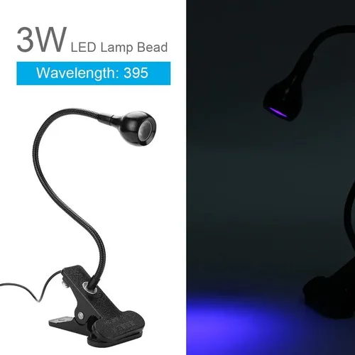 Lámpara Led Uv Portátil Con Clip Para Uñas Y Reparaciones