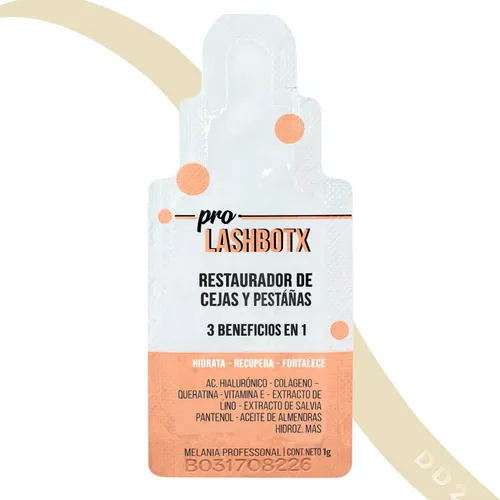 Pro Lash Botox Restaurador Para Cejas Y Pestañas Melania