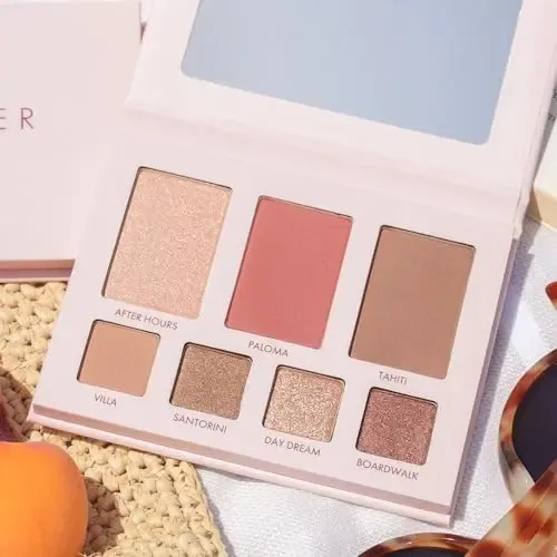 Paleta de Sombras Wander Beauty Getaway Island Hop con 6 Tonos Brillantes para Ojos y Rostro