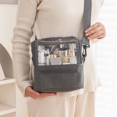 Bag Cosmetics Clear Toiltries Neceser, Bolsa Con Forma De Z
