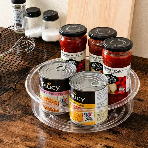 Organizador Giratorio De Acrilico Para Baño Maquillaje Crema