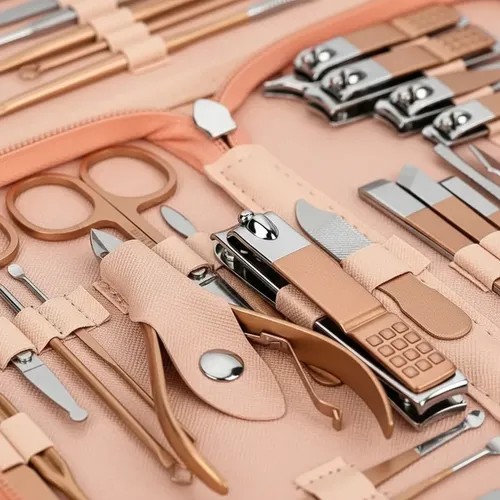 Estuche Portatil D Manicura Y Pedicura Profesional 30 Piezas