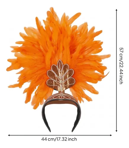 Adorno Para La Cabeza Plumas Adornado Diadema Con Plumas