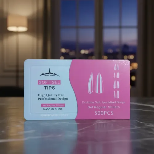 Tips Soft Gel Paris Night Press On Caja X500.u Nuevo Pack