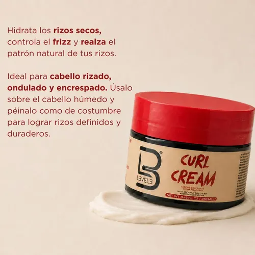 Crema Hidratante Rizos X250gr Level 3