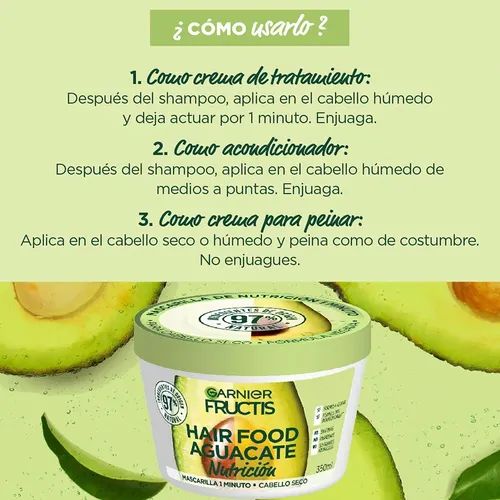Kit Fructis Hair Food Alimenta tu Pelo: 5 Mascarillas