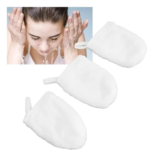Guantes De Limpieza Facial De Microfibra Dioche, 3 Piezas, T