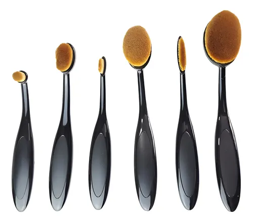 Set Profesional 6 Brochas Para Maquillaj