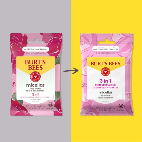 Toallitas Faciales Con Agua Micelar De Rosas Burt S Bees