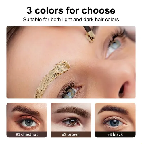Kit De Tinte Para Cejas Y Pestañas, Color Duradero