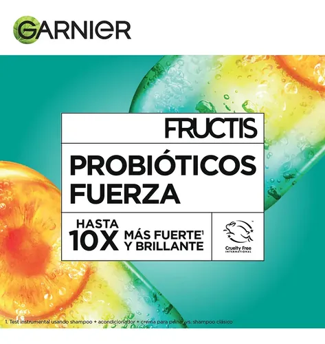 Fructis Probióticos Fuerza Crema Para Peinar 10 En 1 250Ml