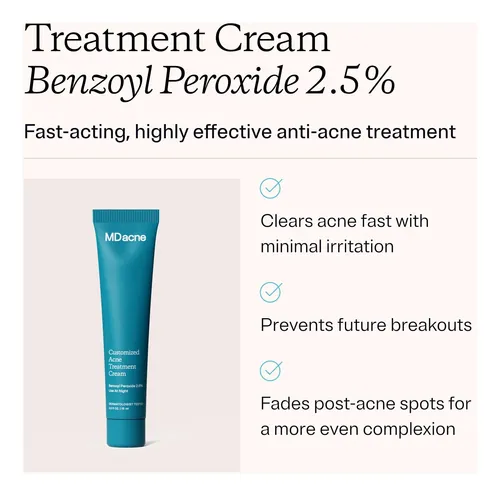 Crema Para El Tratamiento Del Acné Mdacne Con Peróxido De Be