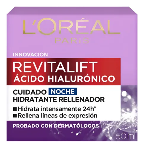 Crema Noche L’oréal Revitalift Acido Hialulronico X 50 Ml