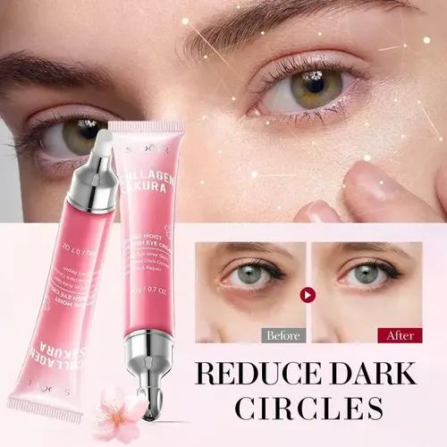 Crema Contorno Ojos Coreana Sakura Colágeno Sadoer