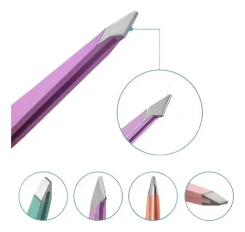 Kit De 4 Pinzas De Depilar Acero Inoxidable Cejas Bozo