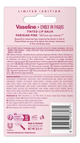 Emily In Paris Vaseline Bálsamo Labial 3.0 G Parisian Pink
