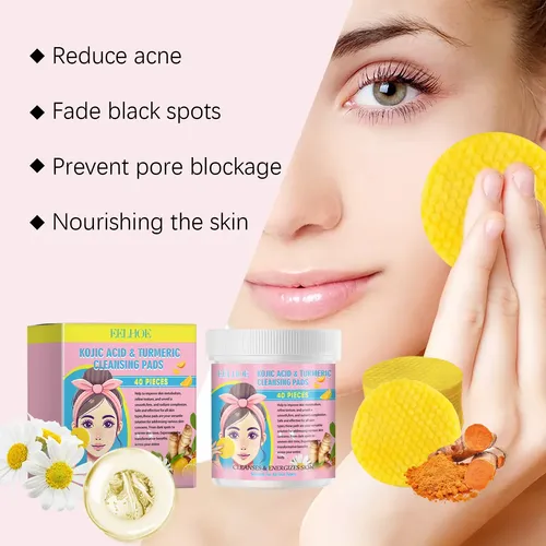 Laalmohadillas Limpiadoras De Cúrcuma Eelhoe Para Piel Grasa