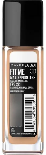 Base Líquida Maybelline Fit Me Matte 310 Sun Beige X 30 Ml