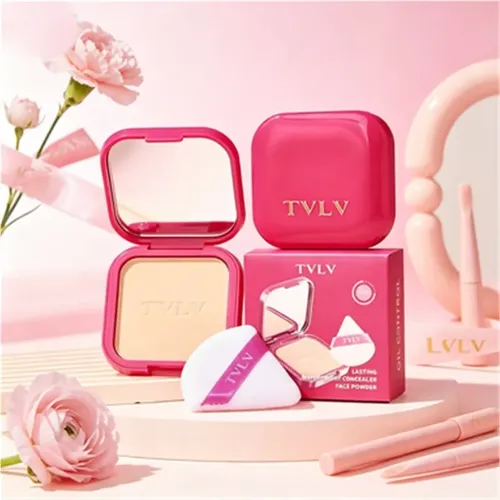Tvlv Polvo Compacto Control De Aceite, 7g, Impermeable Y