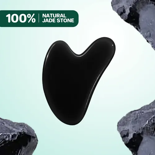Herramienta Facial Gua Sha Con Piedra De Jade Natural Gukoy