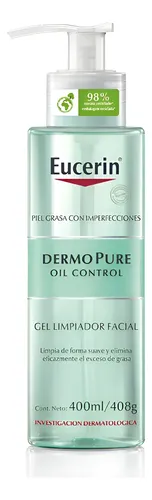 Eucerin Dermopure Oil Control Gel Limpiador Facial X 400 Ml Grasa Día/noche