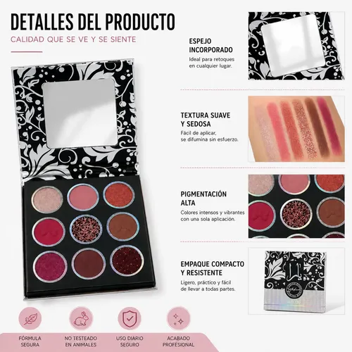 Paleta De Sombras Magic Girls 9 Tonos