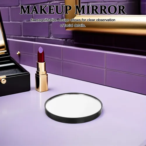 Espejo De Maquillaje Portátil Con Lupa, 5 Unidades, Con Vent