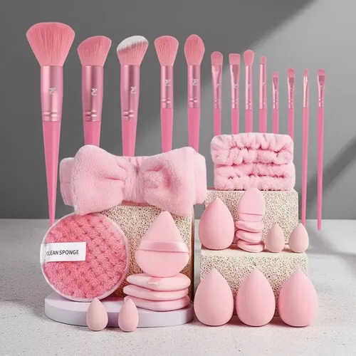 Set De 20 Brochas Para Maquillaje Profesional 40 Piezas
